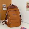 Schoolbag female college student junior high school student high school large capacity schoolbag new retro contrasting color backpack travel computer