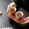 Sushih Palace Wall Red Ceramic Gongfu Tea Set