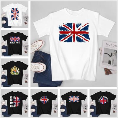 More Design Unisex Tshirt United Kingdom Flag Uk Great Britain Tees Tshirt Oneck T Shirts Unisex Boys Clothing 100 Cotton