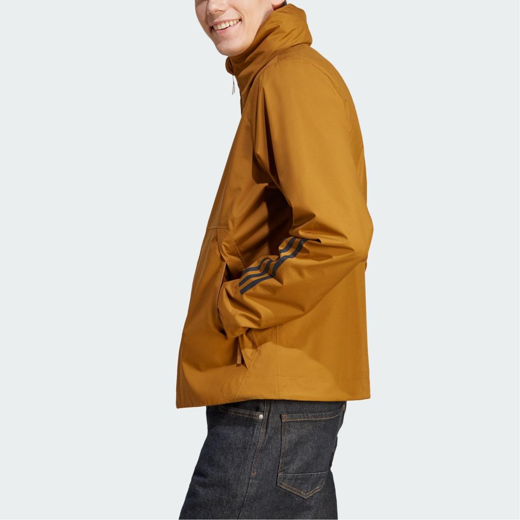 Adidas 3 Stripes Jackets Men's Bronze Strata Hooded Moderate Other IK0506