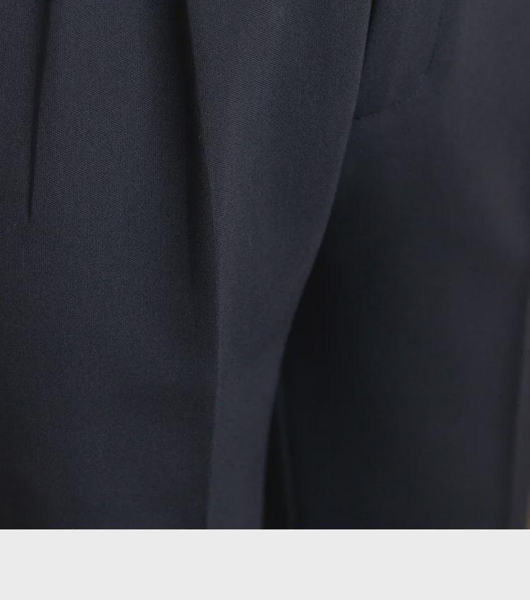 British Men's Casual Retro Anti-Wrinkle Nine-Point Trousers