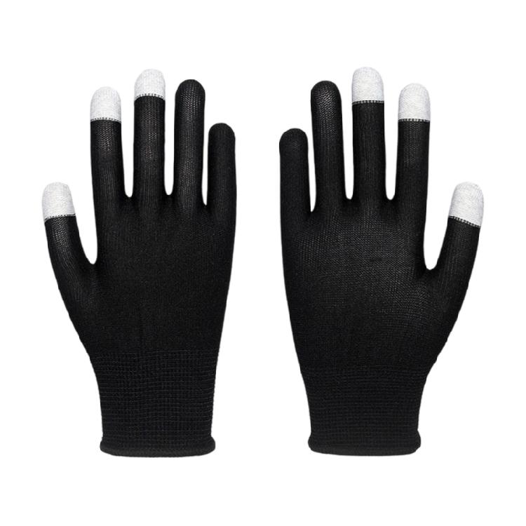 

Mobile Gaming Sensitive Touch Gloves Thin Conductive Fiber Design Durability Nylon Material Outdoor Activity Compatible чорний