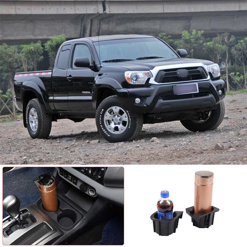 Black Center Console Cup Holder Ert For 2011-2015 Toyota Tacoma Right + Left