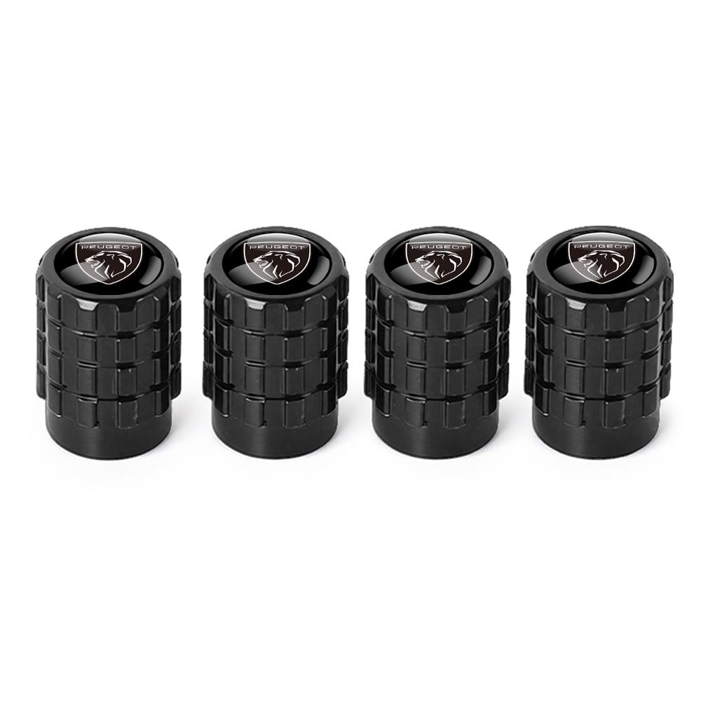 4Pcs Aluminum Wheel Tire Valve Caps Dust Stem Cover Badge For Peugeot 206 207 208 306 307 308 508 106 107 108 2008 3008 5008 RCZ