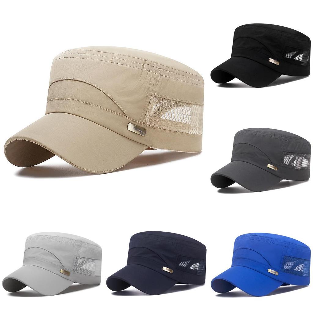 Summer Unisex Letter Embroidered Mesh Cap With Sun Protection For Outdoor Activities