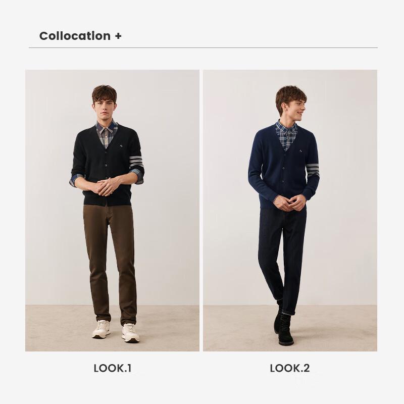 Navigare Men's V-Neck Casual Knit Cardigan