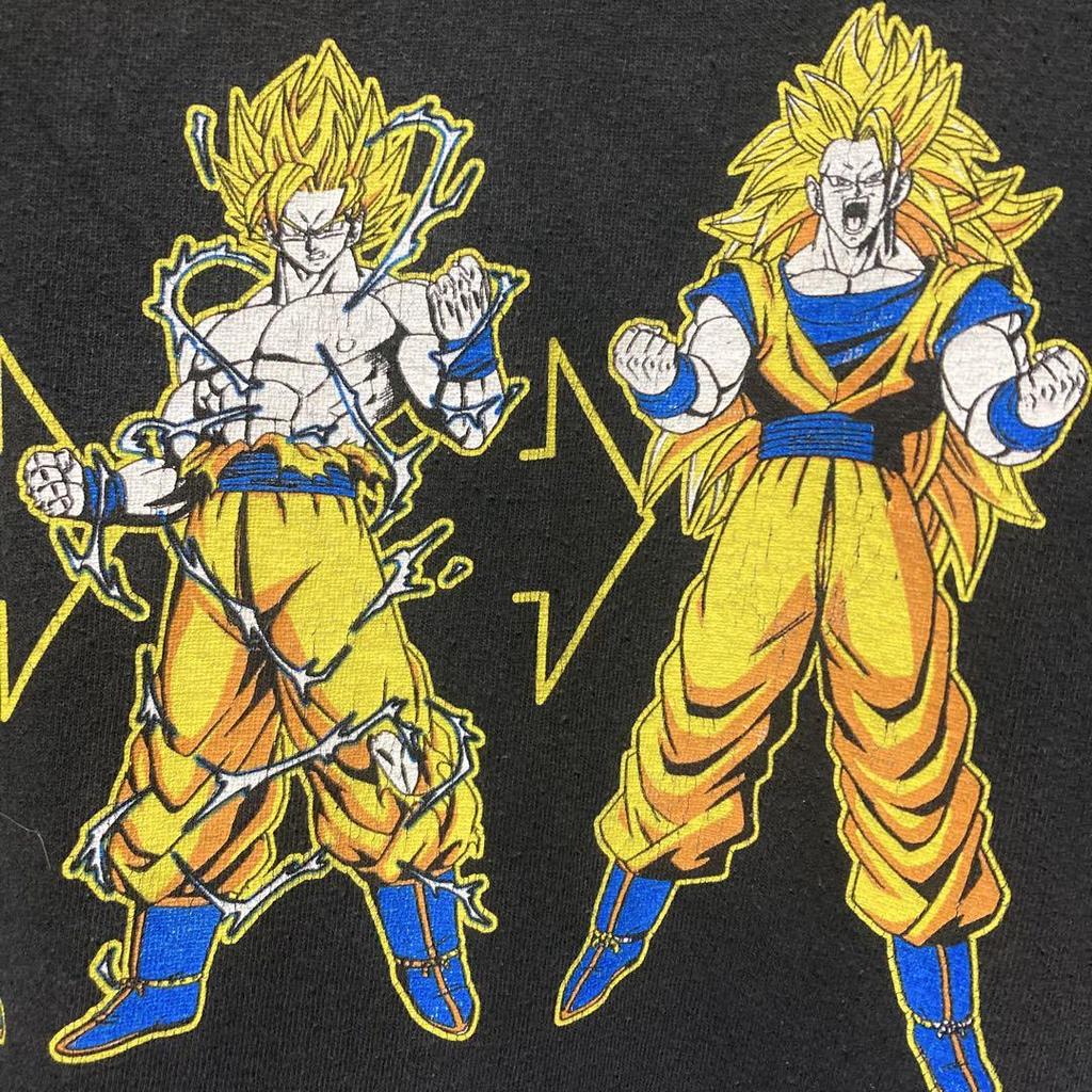 [USED] Rare Dragon Ball Z T-shirt, Size L, Super Saiyan Goku, Black