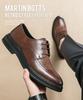 Men's Casual Leather Shoes 2025 Summer Formal Business High-end British Style Derby Leather Shoes Wedding Groom Shoes
