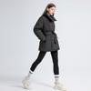 DAFIFY Women's Fashion Casual Fall Winter Solid Color Print Long Sleeve Jackets & Coats Down Coats