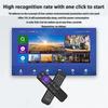 2.4G BT 5.2 Dual Mode Remote Control IR Learning T6 Wireless Voice Air Mouse Rechargeable With USB Receiver For Android TV Box