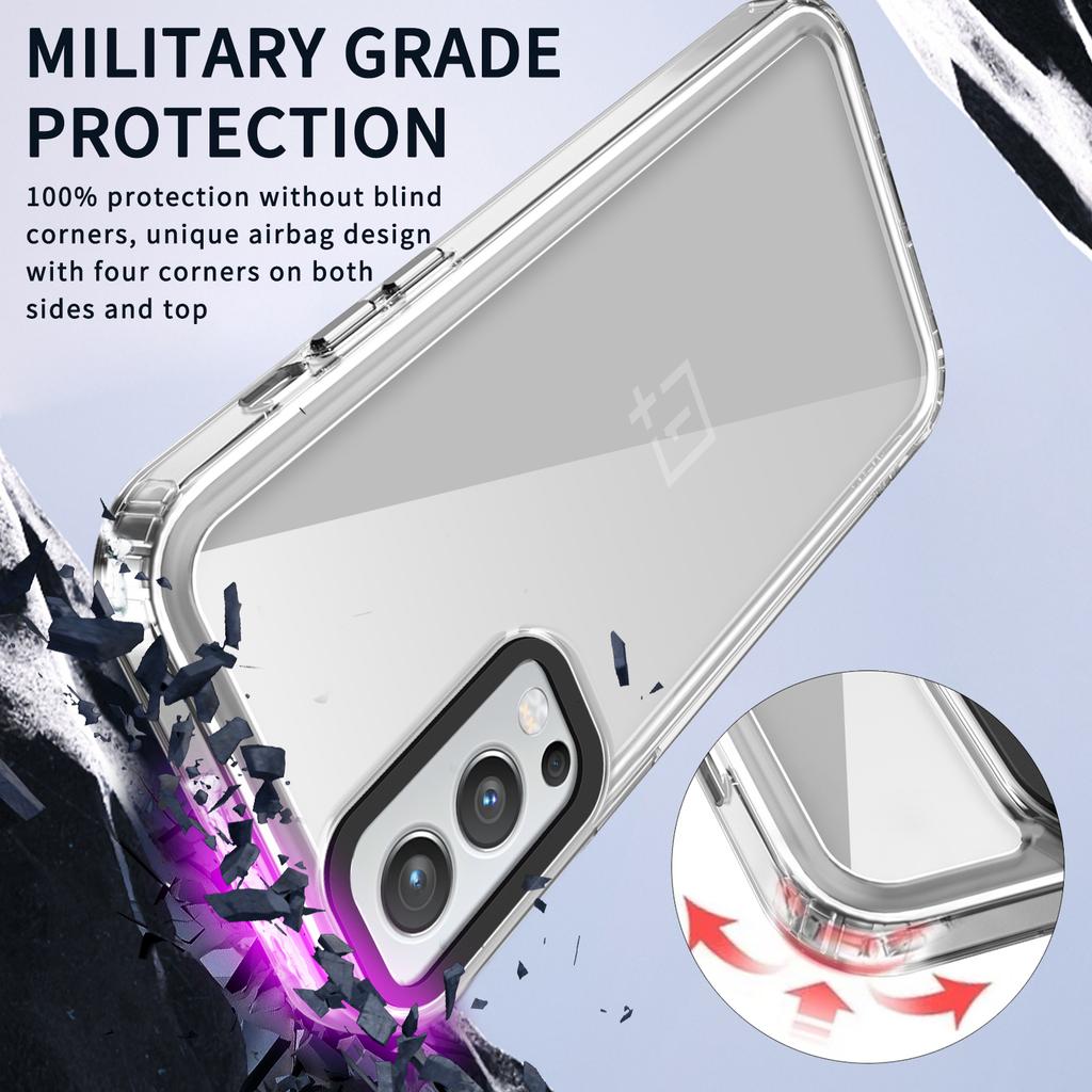 For OnePlus Nord 2 5G Case PC+TPU Impact Resistant Smart Phone Cover