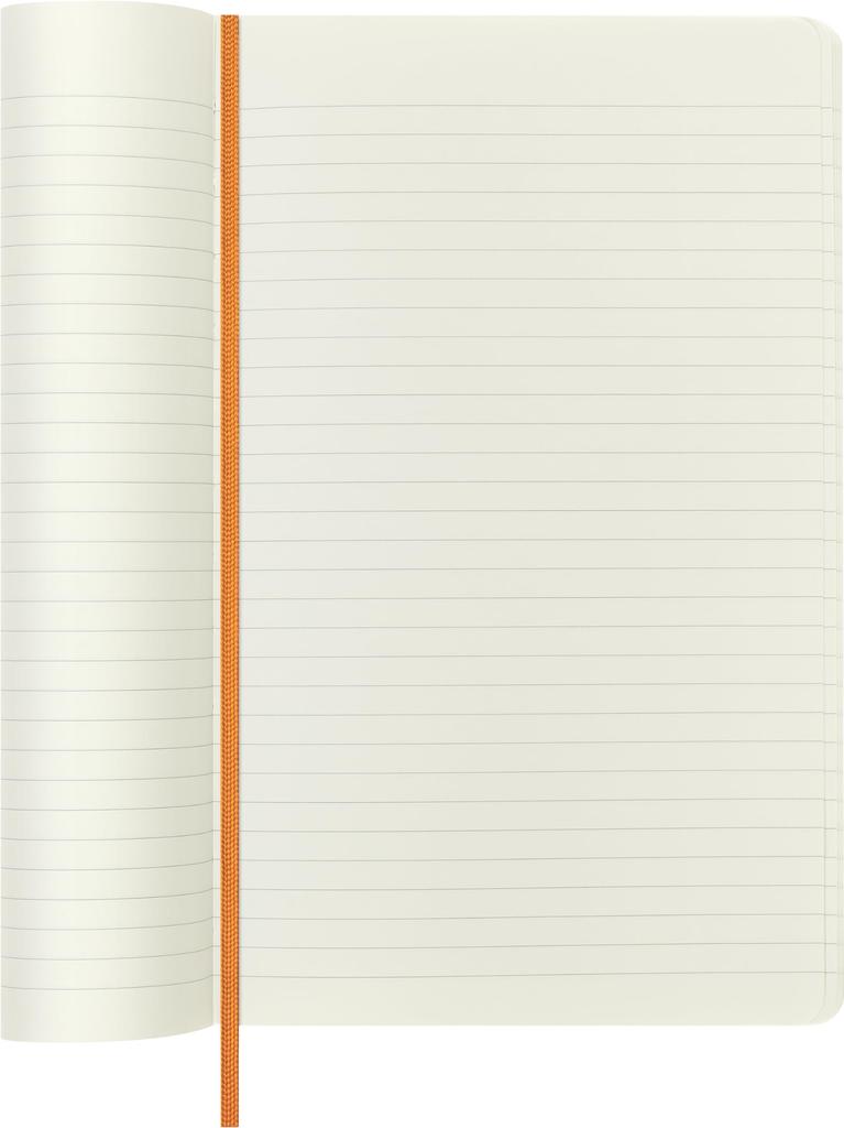 Moleskine Vegan Soft Cover Notebook Soft Cover Lined Large Size wide x 21cm Orange Gift Box Included QP616N8VCAPRIBOX (13cm long)