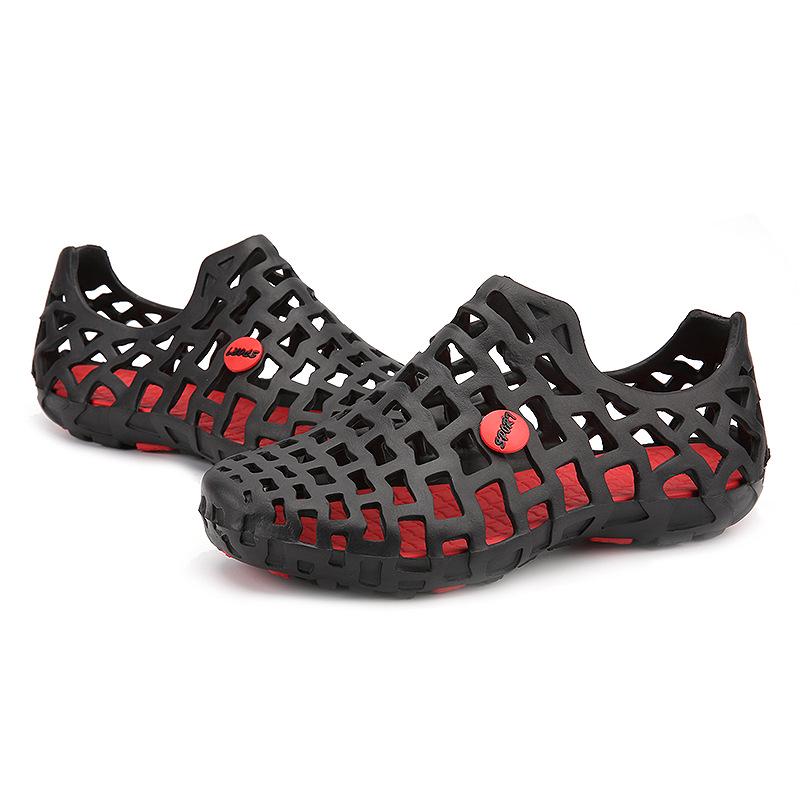 Hole Shoes Men'S Trend Outdoor Non-Slip Breathable Internet Celebrity Sandals Sports Wading Beach Shoes Men