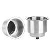 2 PCS Silver Beverage Rack Stainless Steel Marine Cup Holder Bottle Holder  Boat RV Camper Car