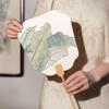 DIY Blank Silk Round Fans