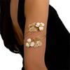 Unique Bohemian Inspired Arm Jewelry With Artistic Hollow Butterfly Details In Multiple Colors Season Floral Bangle