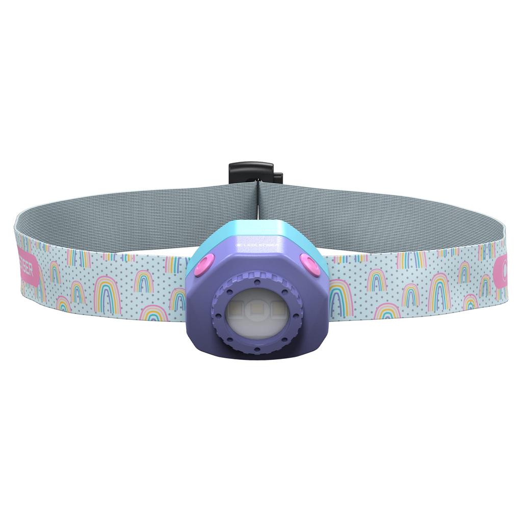 Ledlenser KIDLED4R LED Max 40 502536 Japanese Rainbow Children's Headlamp, Purple, Rechargeable, Lumens, [Official Product], (Purple)