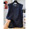 Women's Summer Sleeveless Cotton-Linen Embroidered Tank Top