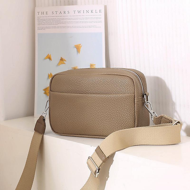 Trendy women's bags New solid color PU messenger bags Women's small bags Women's shoulder bags Small square bags