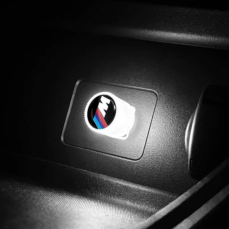 USB Auto LED Licht Auto Innenraum Ambiente Licht Auto Emblem Für Bmw M3 M4 M5 M6 F20 F30 G20 F31 F11 X3 F25 X4 I3 1 3 5 Serie