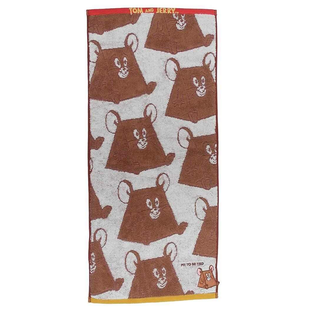 

Marushin Tom and Jerry Face Gokkun Jerry Antibacterial and Available in 2 4105001100 Towel, Embroidered, Deodorizing, Cotton, Sizes,