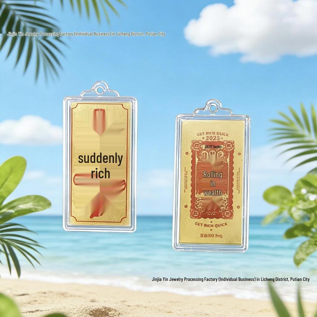 Shuibei Pure Gold 999 Wealth-Attracting Phone & Fridge Sticker - Customizable
