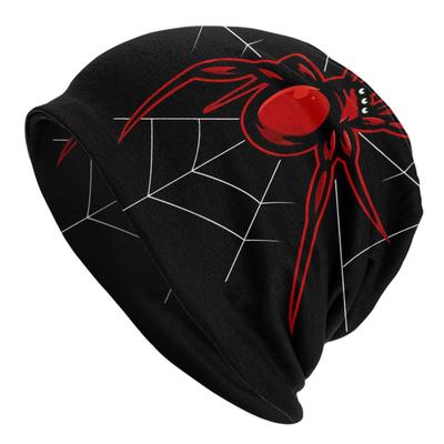 Örümcek Hayvanlar Moda Şapkalar Kırmızı Örümcek Ince Şapka Bonnet Özel Skullies Beanies Kapaklar Unisex Kadın Earmuffs