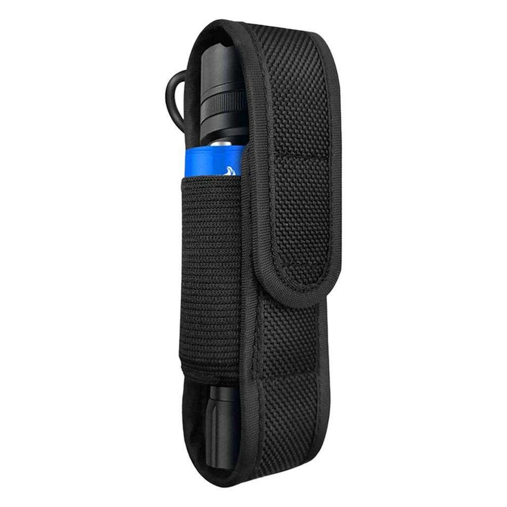 

Flashlight Holder Flashlight Pouch LED Torch Cover Portable Nylon Protective Holder Torch Cover Holder for Outdoor Hiking чорний