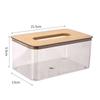 Decorative Tissue Box Cover, Transparent Grey Tissue Holder for Home and Office, Multifunctional Storage Box, Simple Tissue Box
