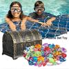 Grenzüberschreitende Piraten Schatz Schatzkiste Weichgel Meeresjuwel Kinderpool Tauchschatzsuche Spielset Spielzeug