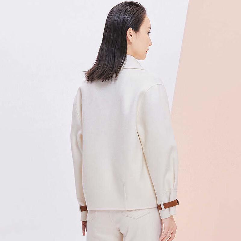 JESSIE Women's Elegant Suit Collar Short Woolen Coat JMFGD231