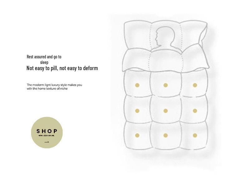 Lambswool & Coral Fleece Thickened Winter Quilt – Warm Cotton Bedding for Dormitory Single Bed