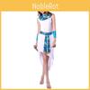 Stylish White Costume With Blue Accent For Women Designed For Festive Themed Events