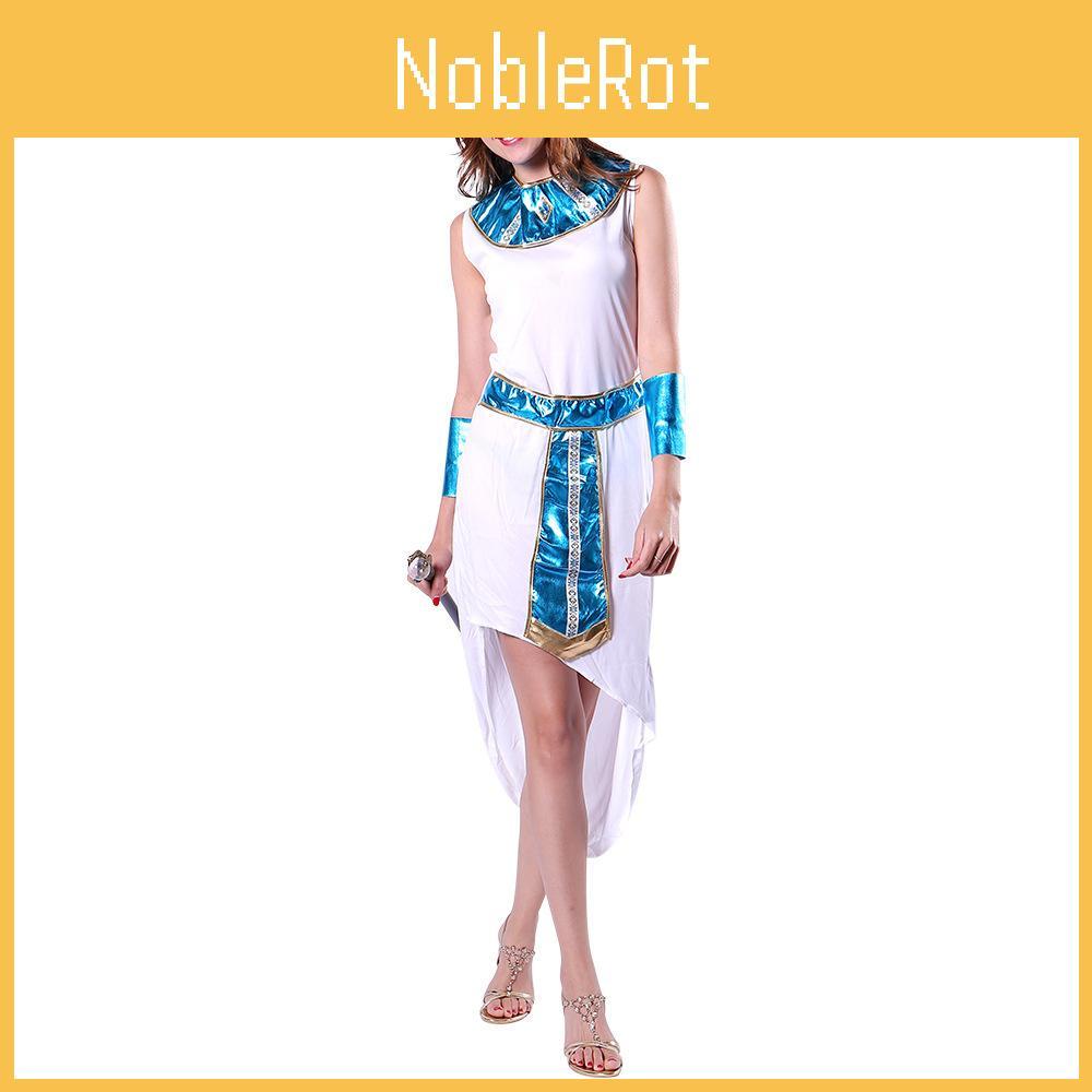 Stylish White Costume With Blue Accent For Women Designed For Festive Themed Events