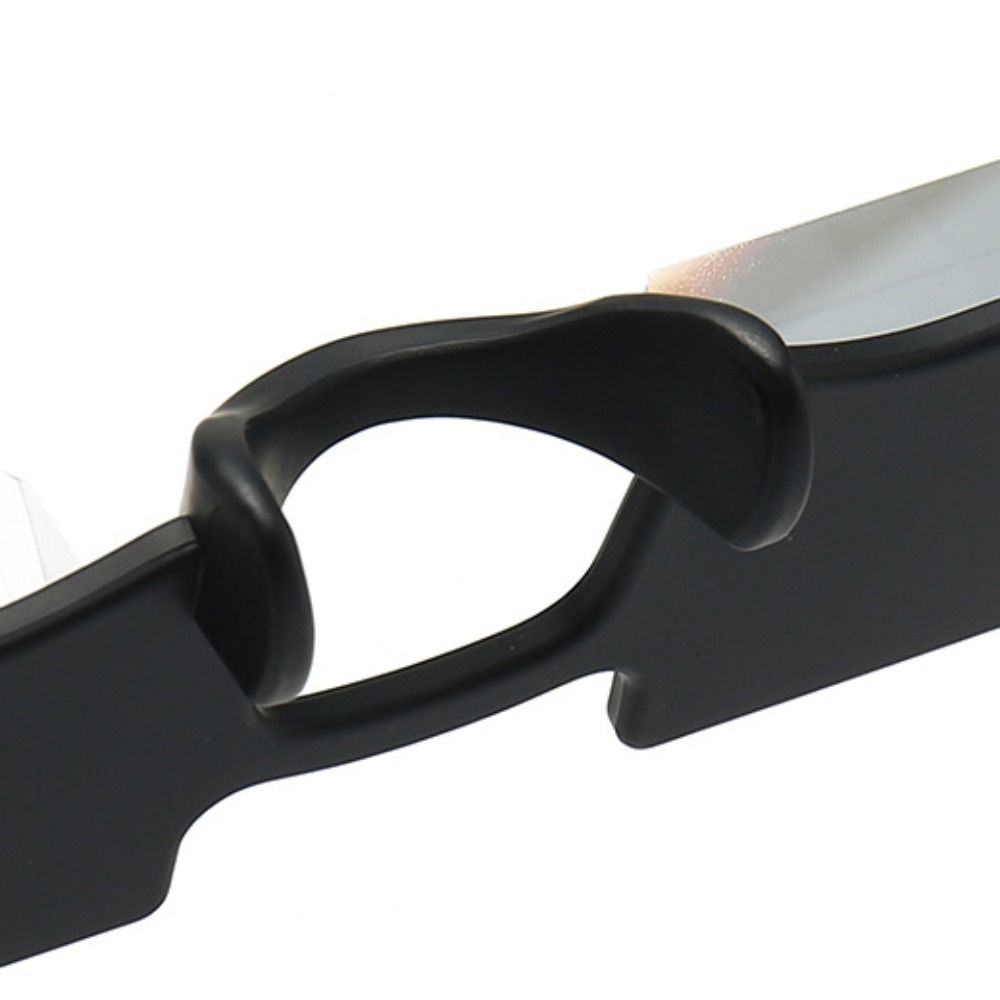 Refractive Climbing Clear Prism Glasses Hight Transparent Rectangle Sunglasses  Outdoor