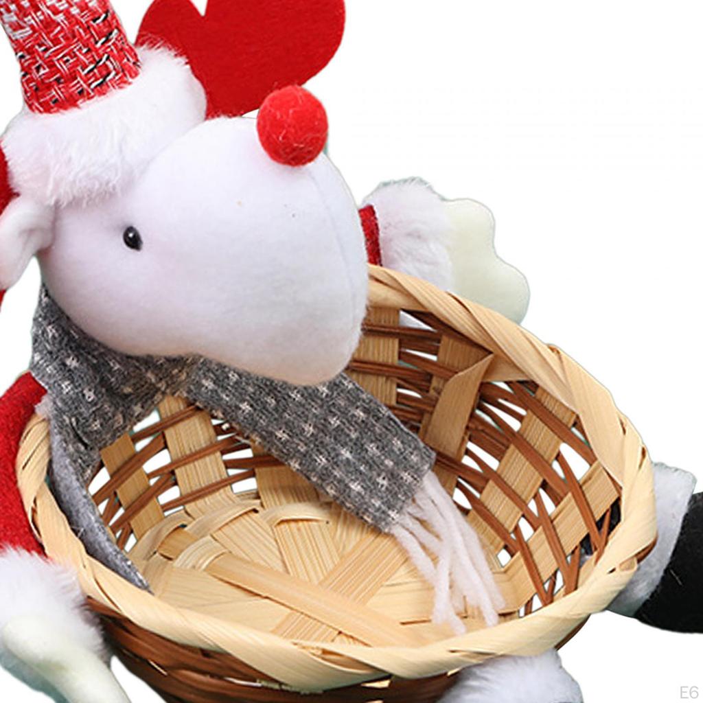 Festive Handmade Basket for Christmas Home Decor