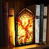 Gothic Arch Design Book Nook Acrylic Tabletop Holder Light-transmitting Table Setting  Living Room