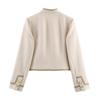 Foreign trade women's clothing spring new fashion temperament retro style versatile long-sleeved short jacket