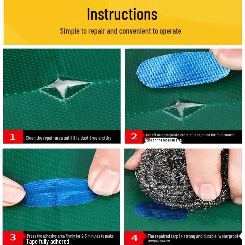 Heavy-Duty Waterproof Adhesive Tape for Tarpaulin or Canvas Repairs
