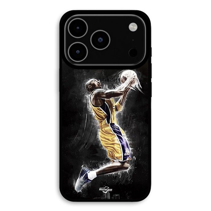 Case For iPhone 17 Pro Max Basketball Kobe Bean Bryant 24 Black Mamba Maniacase nero