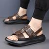 Herre Pustende Stilige Sandaler Utendørs Sportssandaler Lettvekts Gåsko Komfortable Strandsko for Menn 2025 Nye Flats