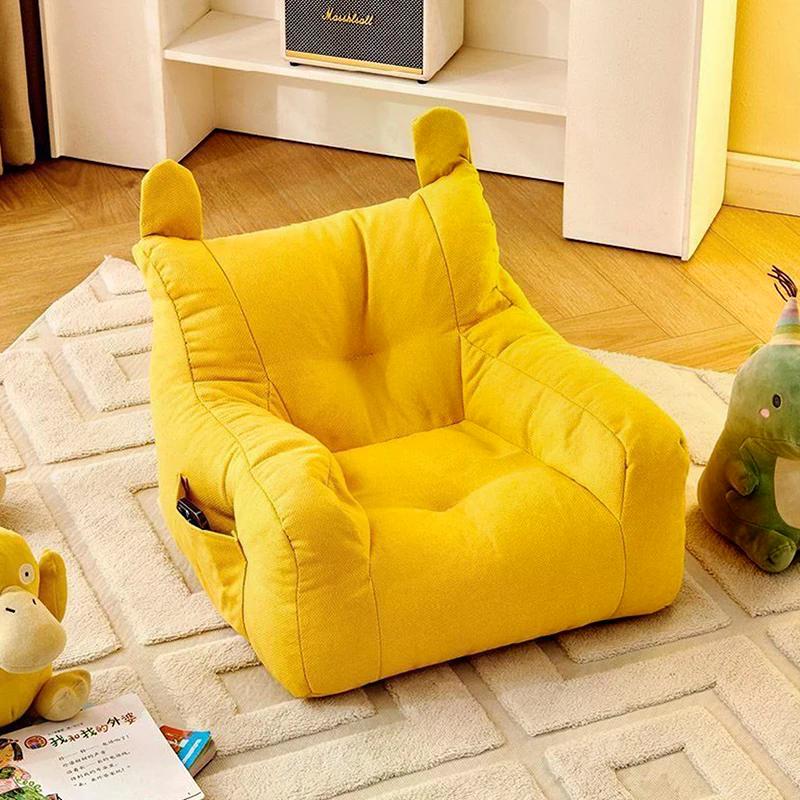 Weicher kleiner Sofasessel Bequemer ergonomischer Wohnzimmer-Faulschläfer mit Aufbewahrungstasche Kinder-Bären-Sofa-Sessel für Jungen und Mädchen