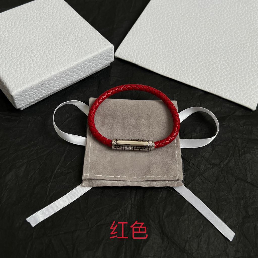 Multi colored woven leather rope bracelet for birthdays, free shipping for daily wear, simple and elegant