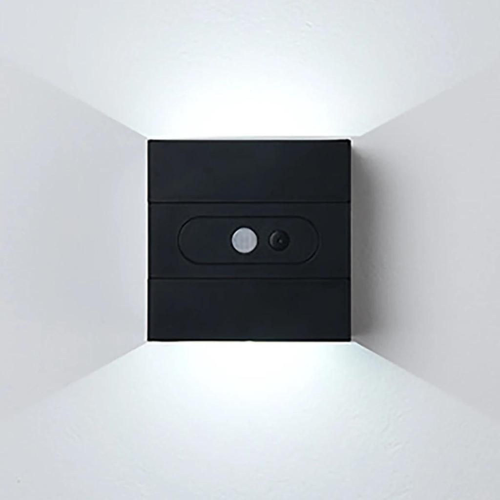 Motion Sensor Usb Rechargeable Led Wall Lamp With Night Dimmable Lamps Indoor Wireless Light Decorative Living Room Up-Down Dual