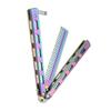 Health & Beauty Items Styling Tools Styling Tools Styling Tools Pdtoweb Butterfly Practice Comb Rainbow Foldable Trainer Stainless Steel Tool