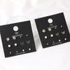 Dieuamour [12Pack] Flower Butterfly Pearl Daily Earring Set