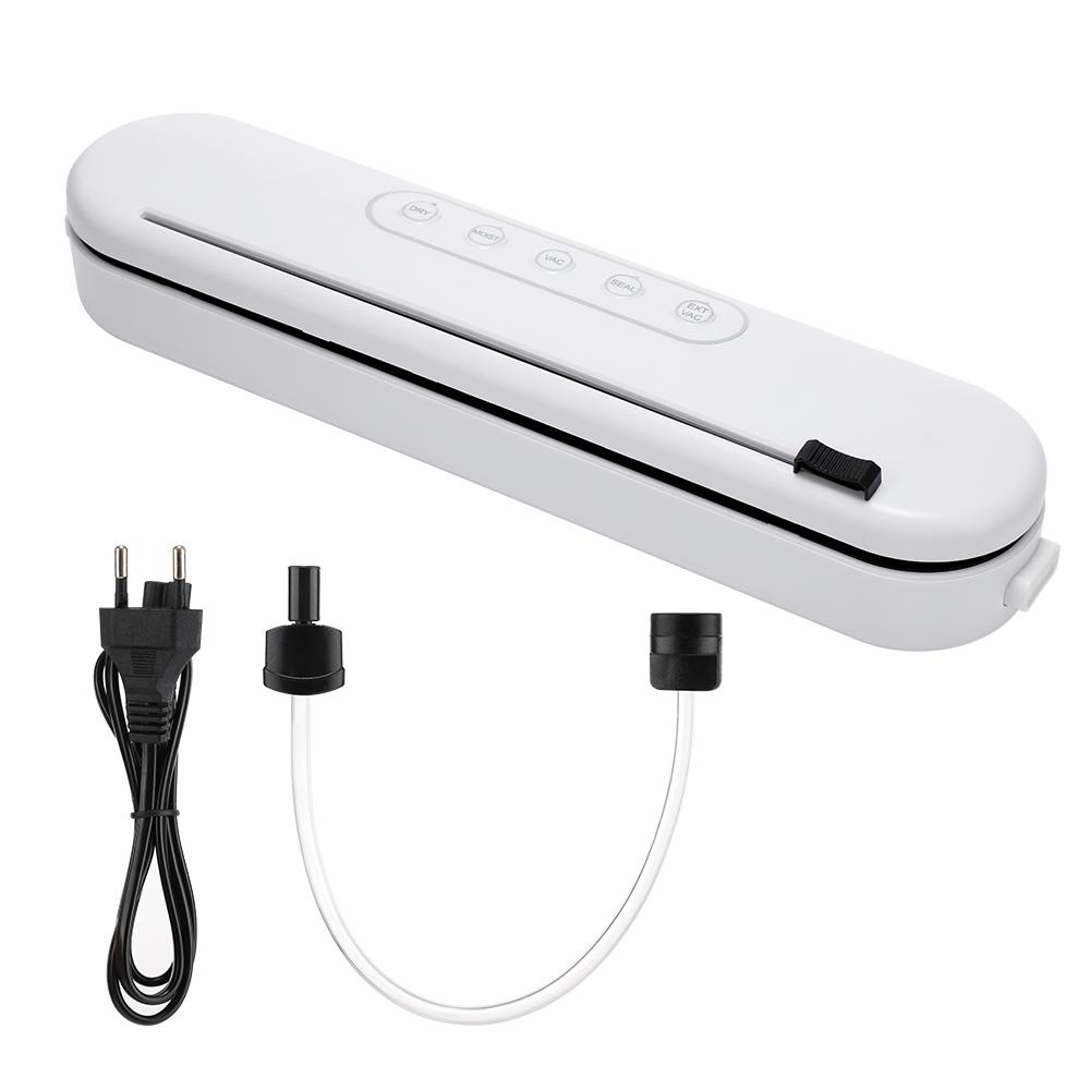 

Запайщик Вакуумный Запайщик со Встроенным Ножом Универсальный для Сухих/Влажных/Маслянистых/Порошкообразных Продуктов Хранения для Кухни US Plug&220V белый