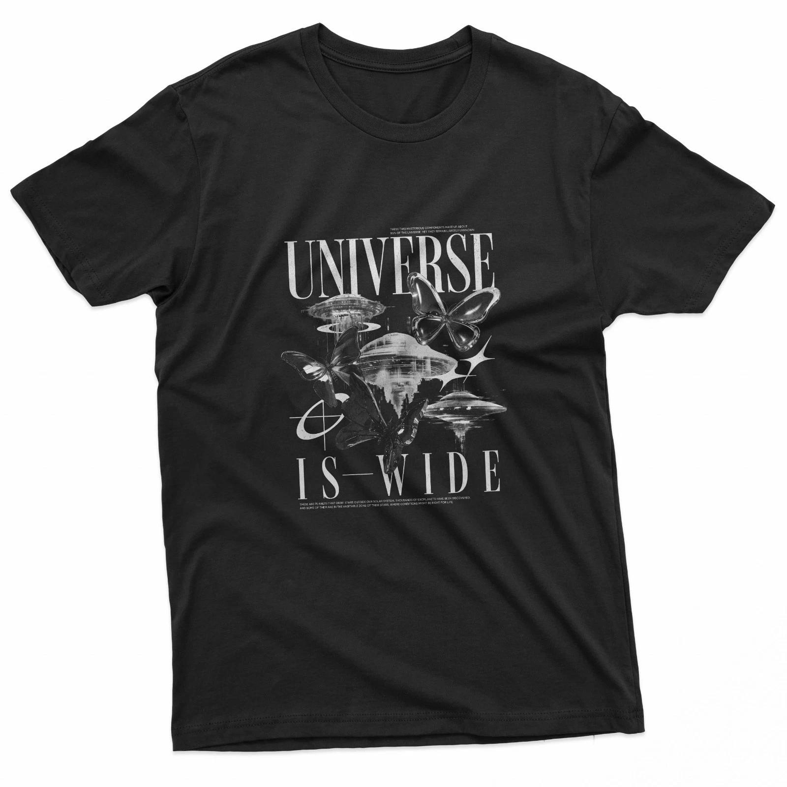 Gothic Space Flying Saucer Graphic T-Shirt XXXL