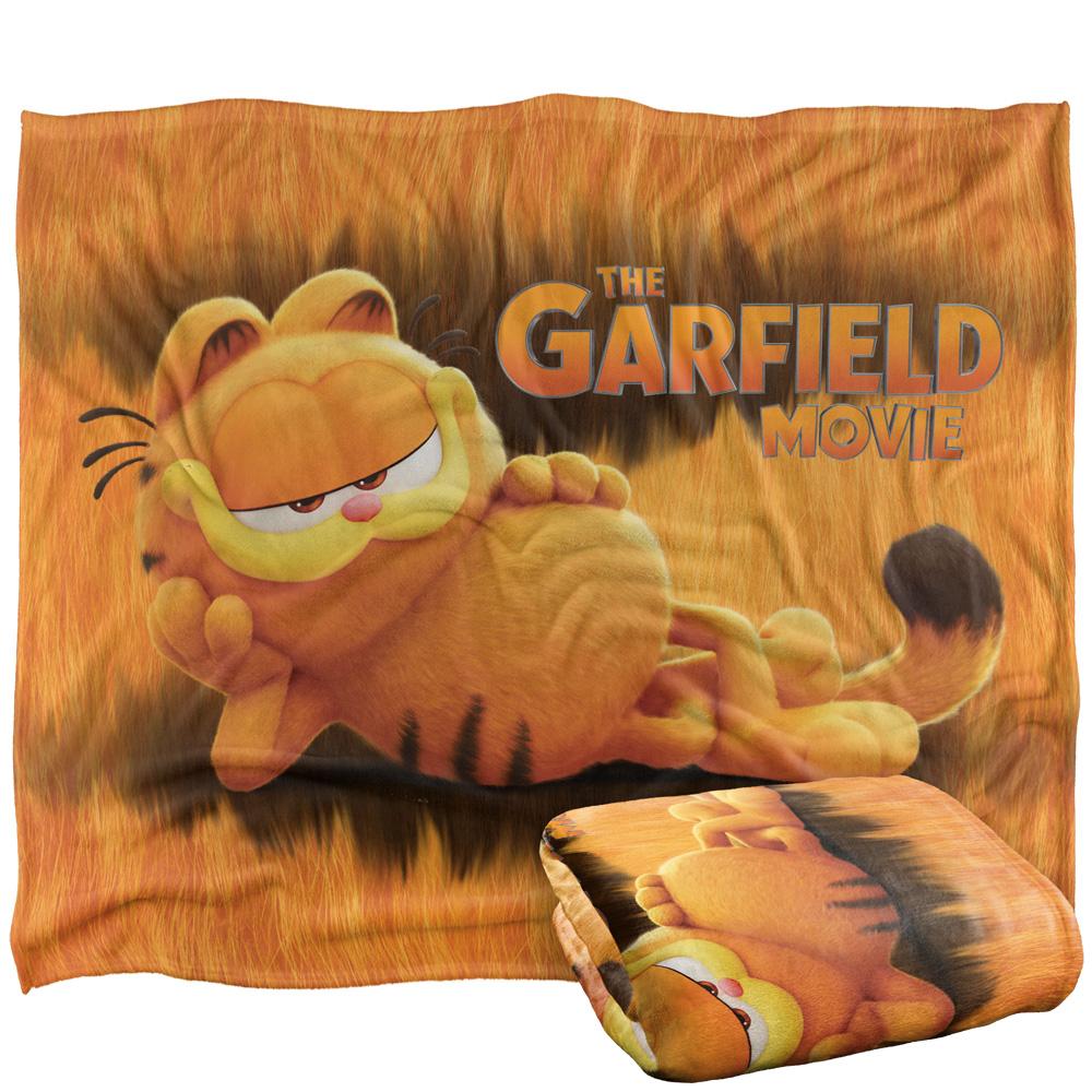 Garfield Laying Down Silky Supersoft Blanket