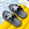 Fashion Men's outdoor casual slippers summer soft sole comfort anti slip beach shoes fashion thick sole breathable sandals walk slippers